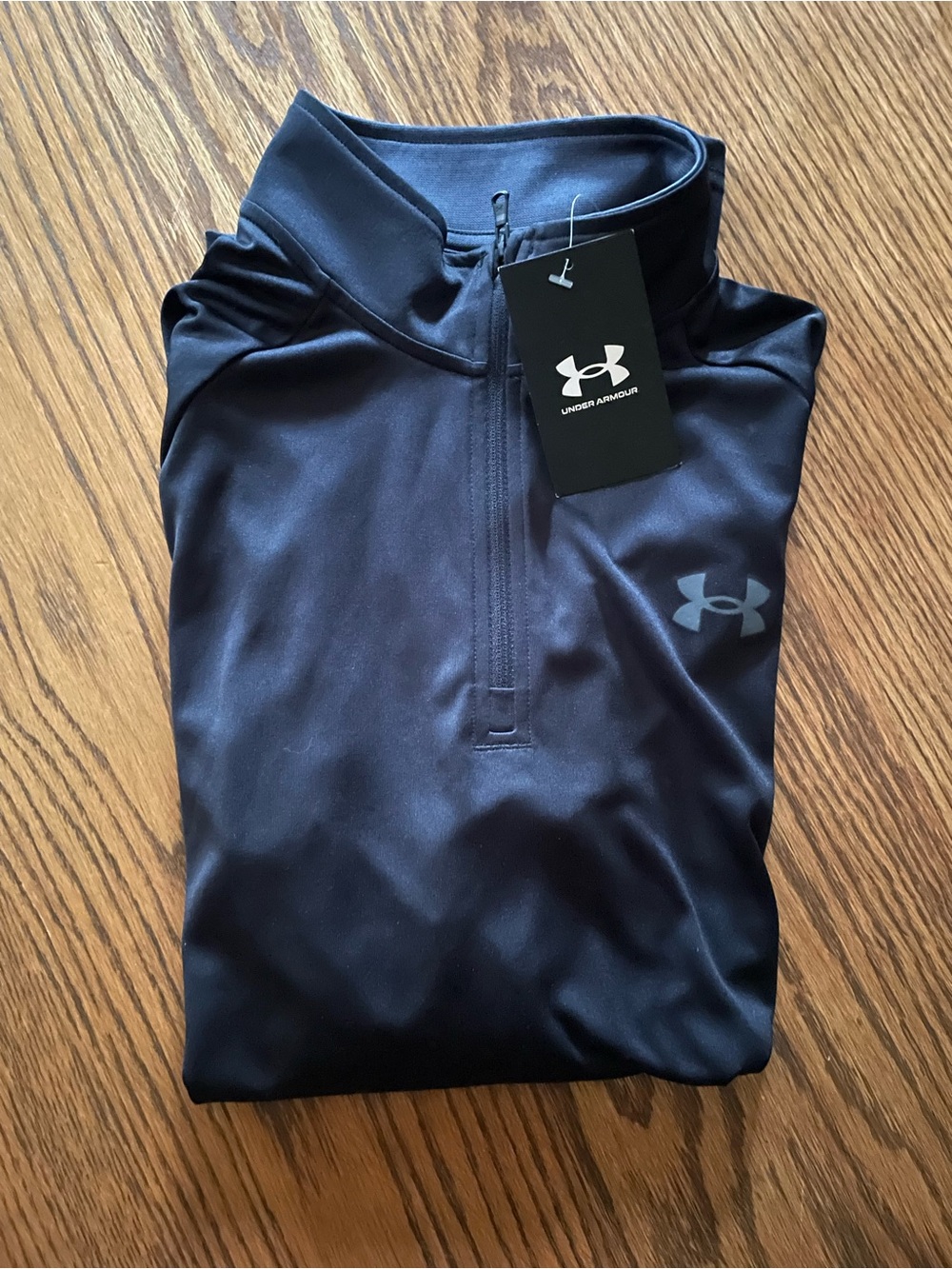 Under Armour Black Quarter-Zip Pullover Mens Small